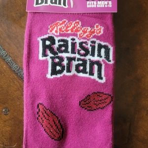 Raisin Bran Crew Socks